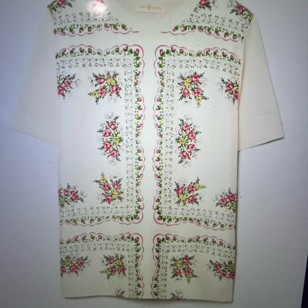 Tory Burch Short Sleeve Pull over Top